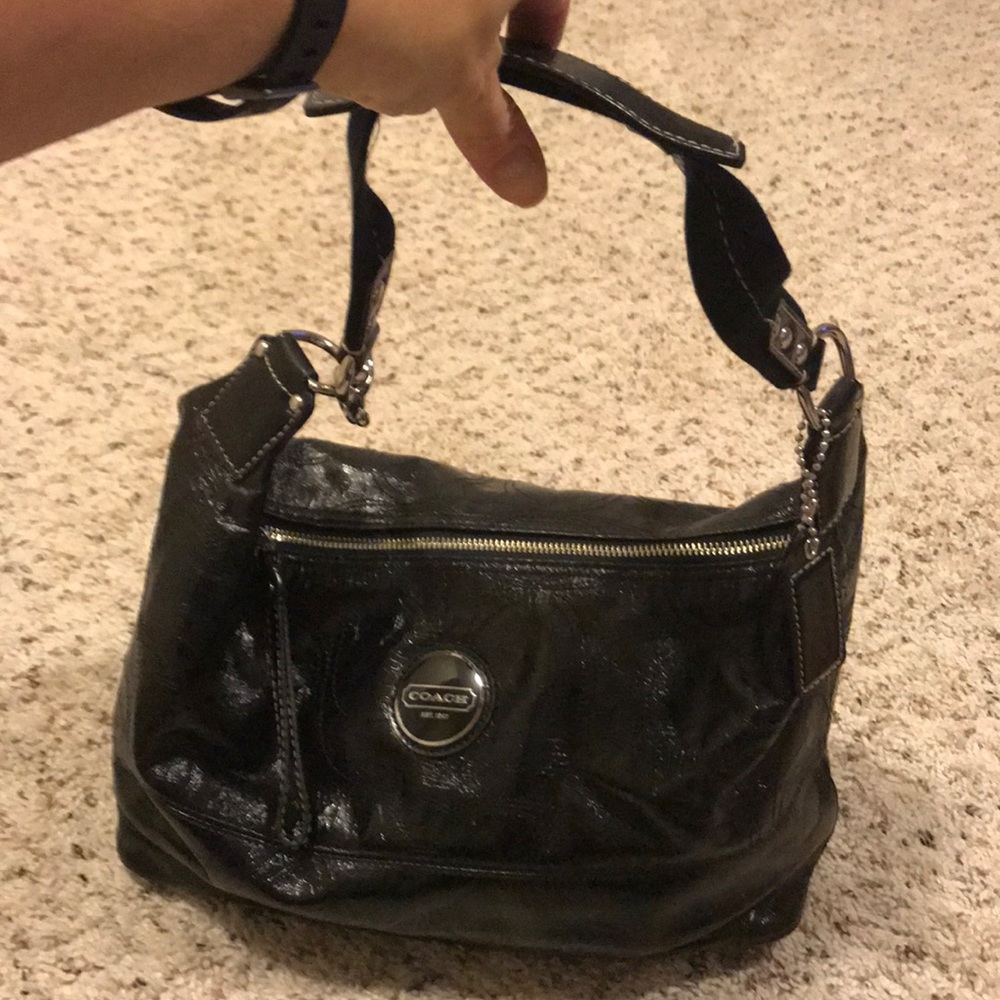 Black Leather Hobo Purse